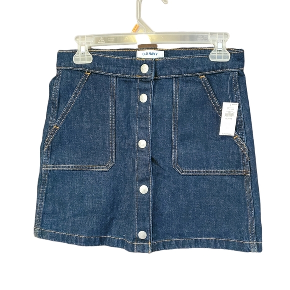 Old Navy Other - Old Navy High Waisted Snap-Front Jean Skirt Size 14/16 (XL)